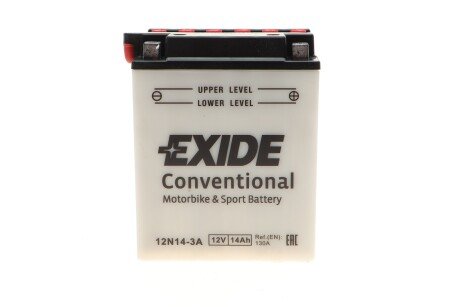 Автомобильный аккумулятор 12 вольт exide 12N143A