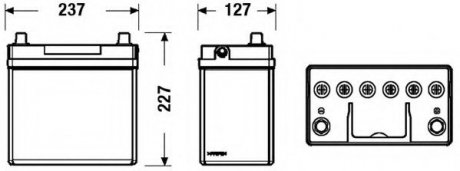 Аккумулятор exide EB454