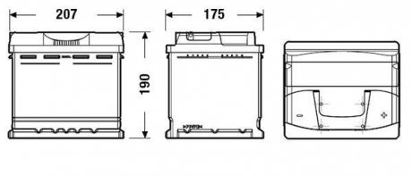 Акумулятор exide EB500