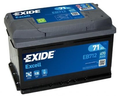 Акумулятор exide EB712