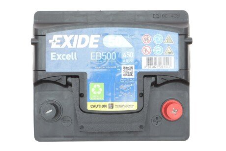 Акумулятор (акб) 50ah (ампер) exide EB500