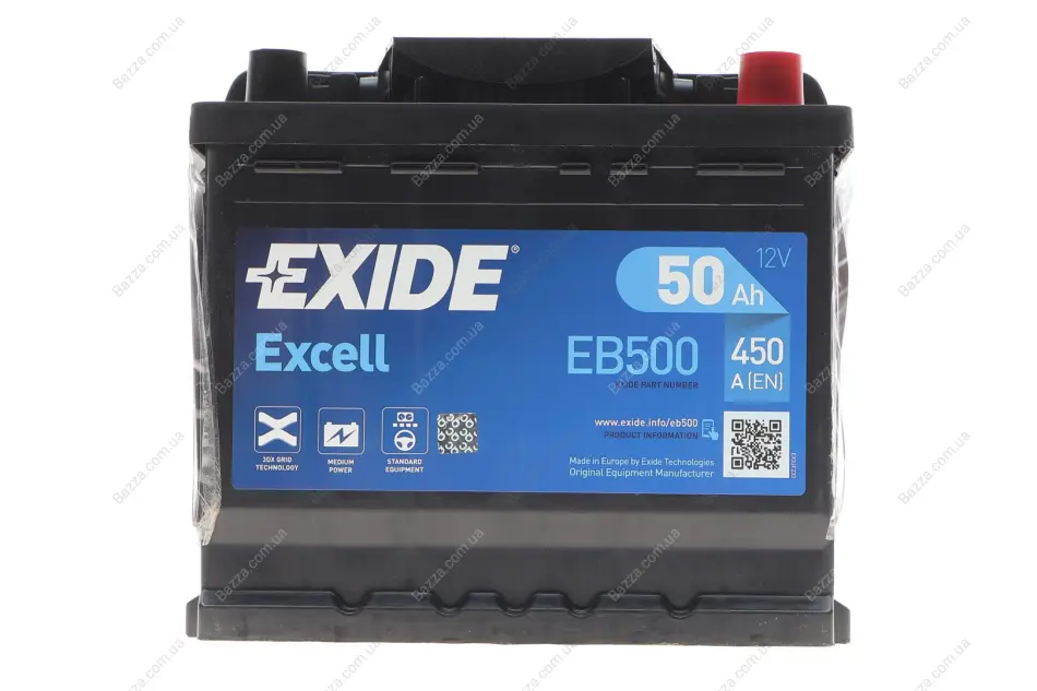 Акумулятор Exide EB500 (фото 1)