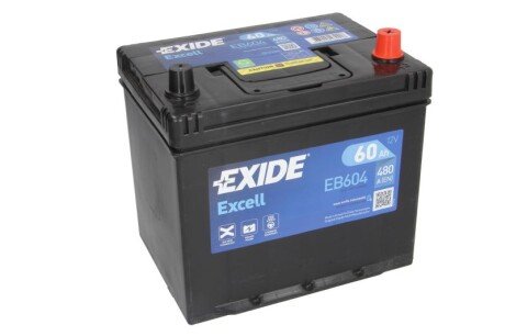 Аккумулятор (акб) 60ah (ампер) 12вольт exide EB604