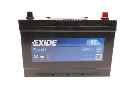 Аккумулятор (акб) 95ah (ампер) exide EB954