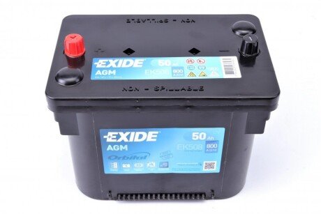 Аккумулятор (акб) 50ah (ампер) exide EK508 на Крайслер Пт крузер