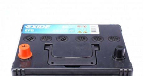 Аккумулятор (акб) 60ah (ампер) 12вольт exide EL605