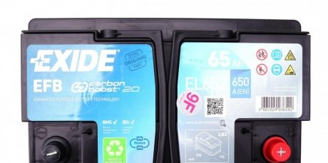 Аккумулятор exide EL652