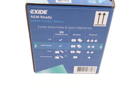 Акумулятор (акб) agm 105 ah exide AGM1275