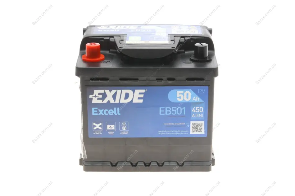 Стартерна батарея (акумулятор) exide EB501