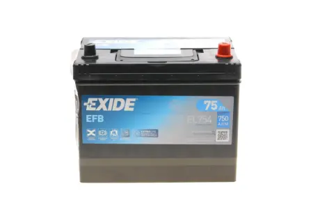Стартерна батарея (акумулятор) exide EL754