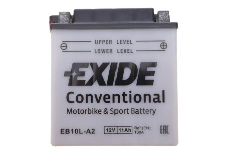 Стартерный аккумулятор exide EB10LA2