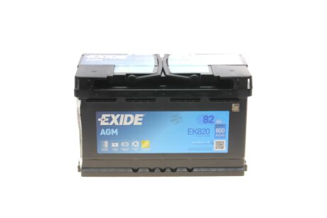 Стартерный аккумулятор exide EK820 на Фольксваген Multivan T6
