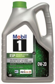 Олива моторна Mobil 1 ESP X2 0W-20 (Каністра 5л) exxon Mobil Corporation 157784