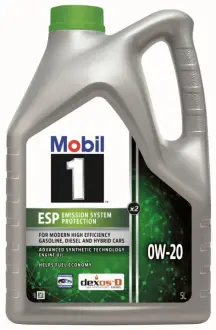 Олива моторна Mobil 1 ESP X2 0W-20 (Каністра 5л) exxon mobil corporation 157784