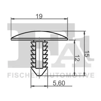 Кліпса кріплення (затискач) FA1 (Fischer automotive one) 10100135