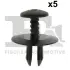 Кліпса кріплення (затискач) FA1 (Fischer Automotive One) 10300045 (фото 1)