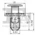 Кліпса кріплення (затискач) FA1 (Fischer automotive one) 10-30008.5