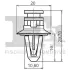 Кліпса кріплення (затискач) FA1 (Fischer Automotive One) 10400255 (фото 2)