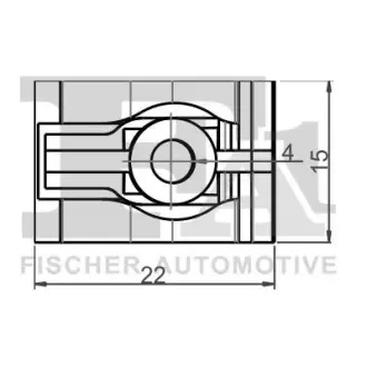 Кліпса кріплення (затискач) FA1 (Fischer automotive one) 106002125