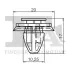 Кліпса кріплення (затискач) FA1 (Fischer Automotive One) 21400125 (фото 2)