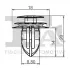 Кліпса кріплення (затискач) FA1 (Fischer automotive one) 21400355