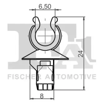 Кліпса кріплення (затискач) FA1 (Fischer automotive one) 21400735 Ситроен С3 пикассо