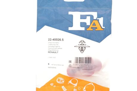 Кліпса кріплення (затискач) fa1 (fischer automotive one) 22400265