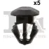 Кліпса кріплення (затискач) FA1 (Fischer automotive one) 22400325