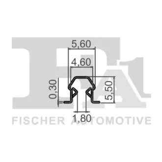 Кліпса кріплення (затискач) FA1 (Fischer automotive one) 22400425