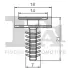 Кліпса кріплення (затискач) FA1 (Fischer automotive one) 33400085