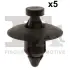 Кліпса кріплення (затискач) FA1 (Fischer automotive one) 55300015