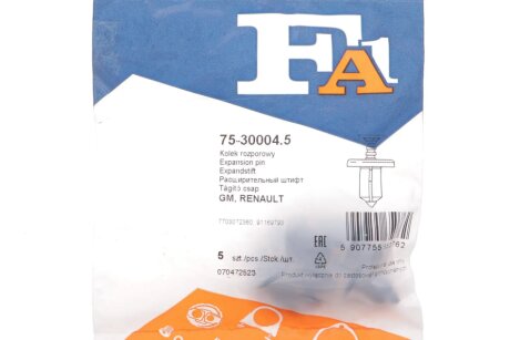 Кліпса кріплення (затискач) fa1 (fischer automotive one) 75300045