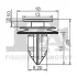 Кліпса кріплення (затискач) FA1 (Fischer Automotive One) 77400275 (фото 1)