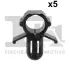 Кліпса кріплення (затискач) FA1 (Fischer automotive one) 89400225
