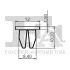 Кліпса кріплення (затискач) FA1 (Fischer Automotive One) 89600065 (фото 1)