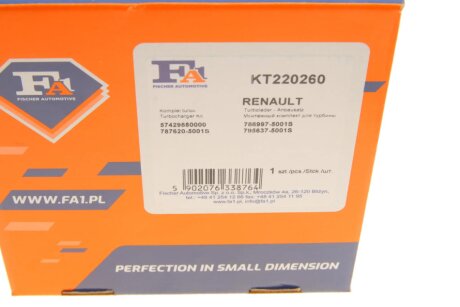 Монтажные комплекты для турбокомпрессоров fa1 (fischer automotive one) KT220260