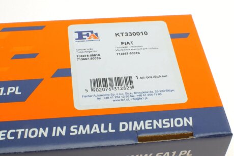 Монтажные комплекты для турбокомпрессоров fa1 (fischer automotive one) KT330010