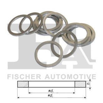 Алюминиевые шайбы/Al 10,00 x 15,00 x 1,00 fa1 (fischer automotive one) 768.520.100