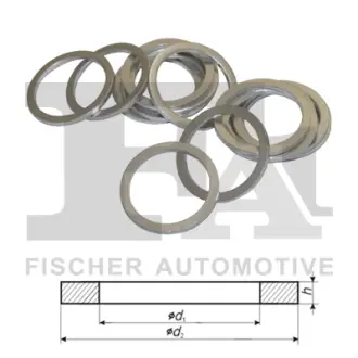 Алюминиевые шайбы/Al 12,00 x 18,00 x 1,50 FA1 (Fischer automotive one) 464310100
