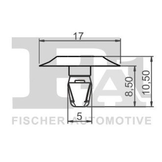 Кліпса кріплення (затискач) fa1 (fischer automotive one) 22400015