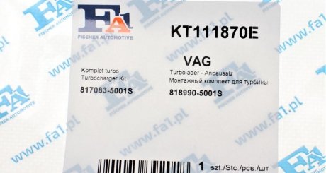 Комплект прокладок fa1 (fischer automotive one) KT111870E