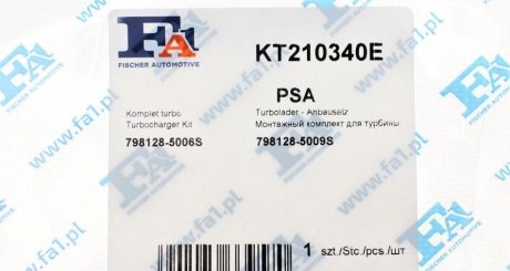 Комплект прокладок fa1 (fischer automotive one) KT210340E