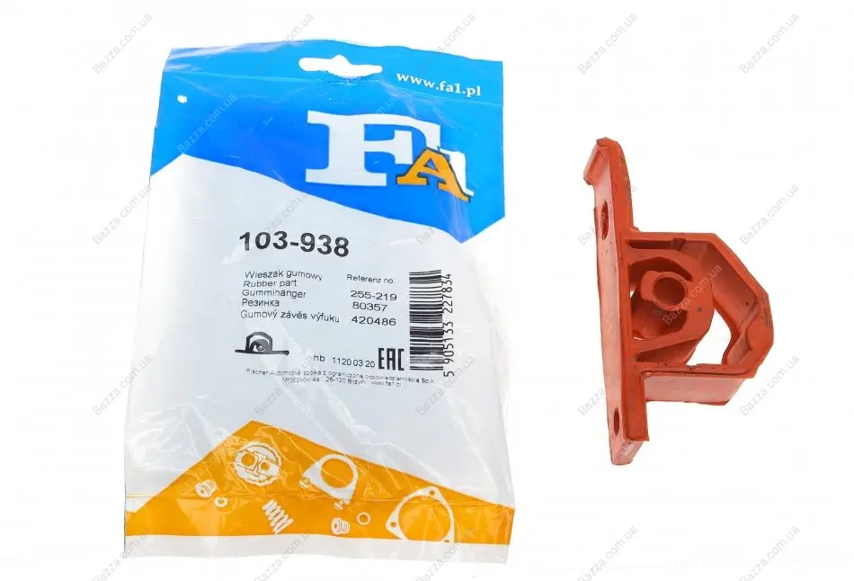 Кронштейн, система выпуска ОГ FA1 (Fischer automotive one) 103-938