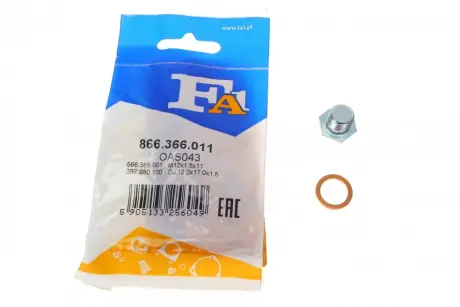 Масляные пробки/M12x15x11 FA1 (Fischer automotive one) 866.366.011