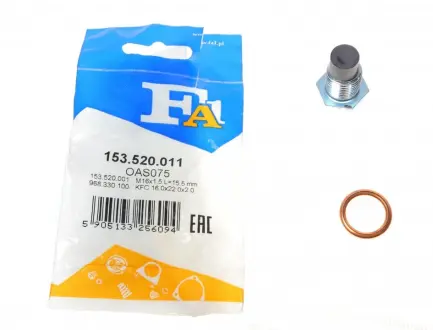 Масляные пробки/M16x15 L=15,5 FA1 (Fischer automotive one) 153.520.011