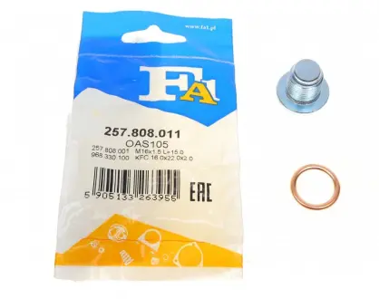 Масляные пробки/M16x15 L15 FA1 (Fischer automotive one) 257.808.011