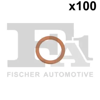Медная шайба/Cu 10,00 x 14,00 x 1,00 FA1 (Fischer automotive one) 722.520.100