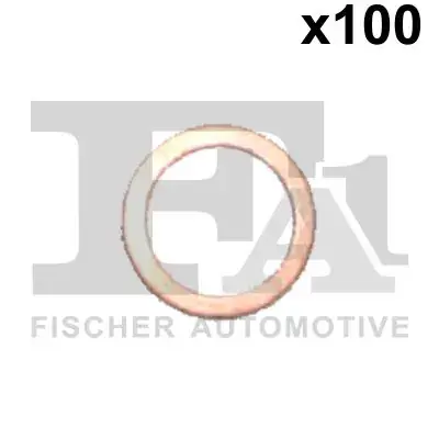 Медная шайба/Cu 10,00 x 14,00 x 1,50 FA1 (Fischer automotive one) 930.330.100