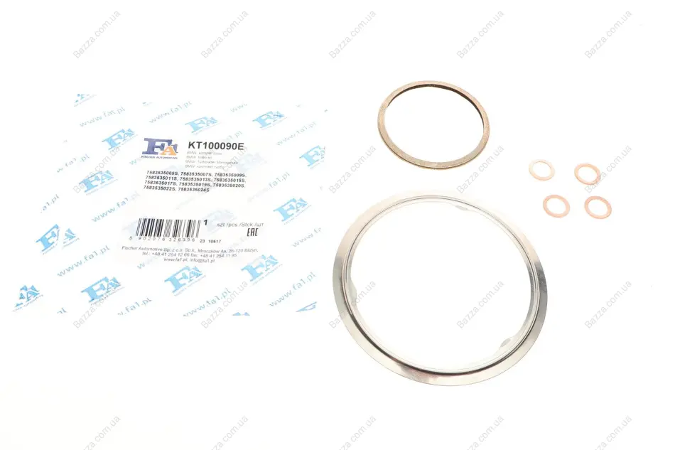Монтажные комплекты для турбокомпрессоров FA1 (Fischer Automotive One) KT100090E (фото 1)