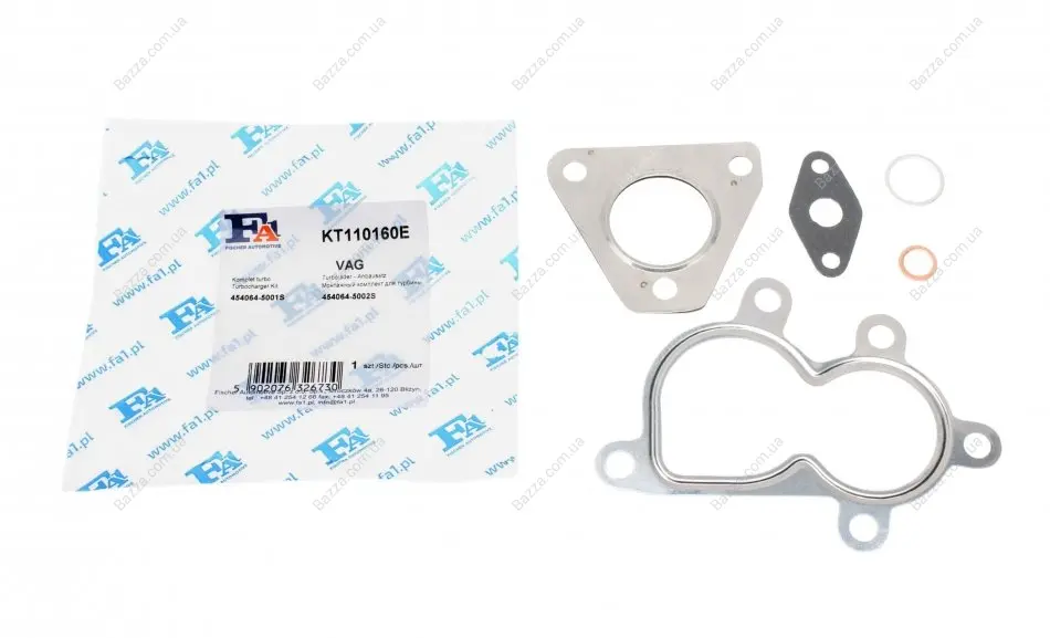 Монтажные комплекты для турбокомпрессоров FA1 (Fischer Automotive One) KT110160E (фото 1)